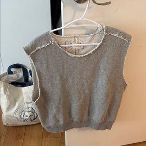 We The Free Light Gray Sweater